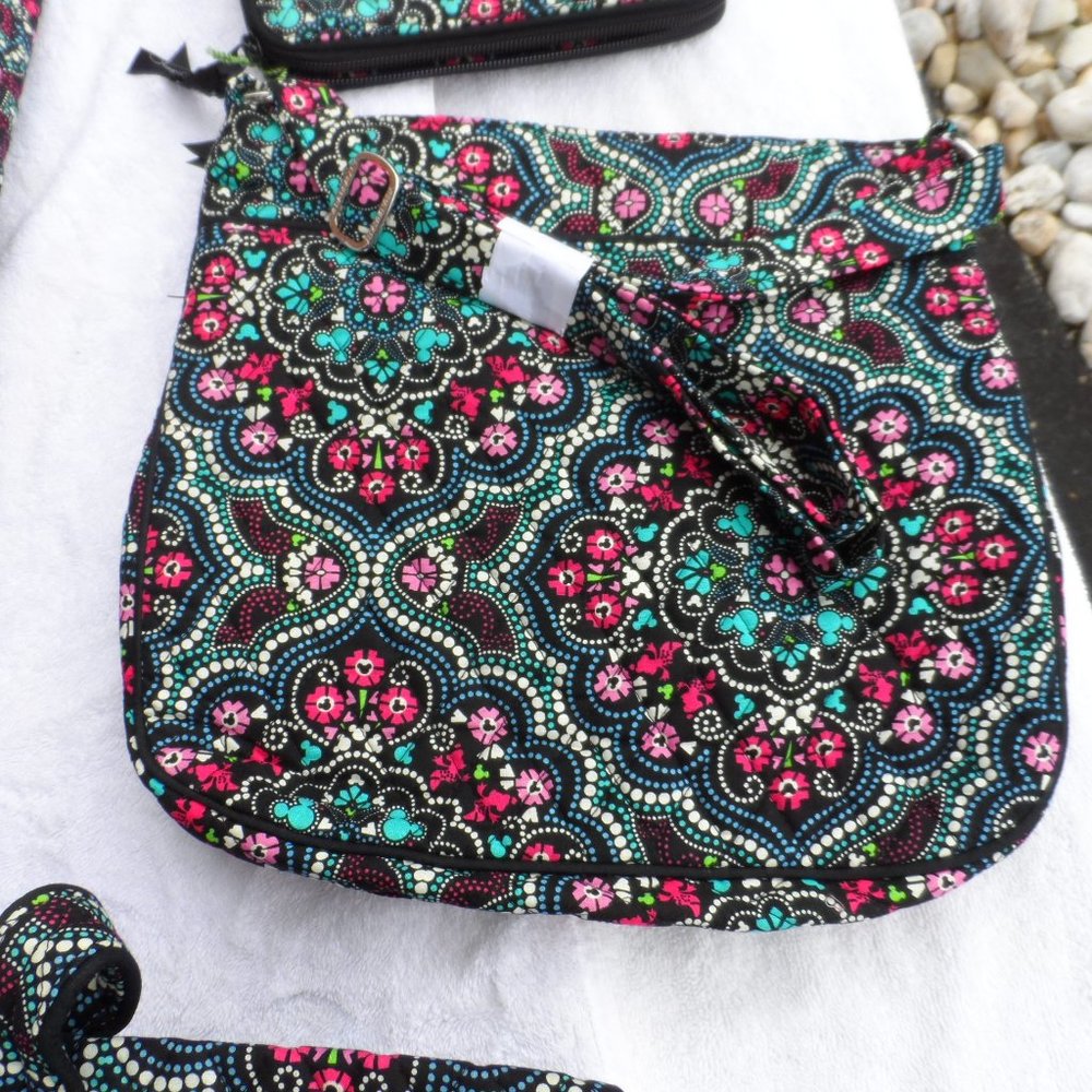 Vera Bradley Disney Medallion Triple zip hipster